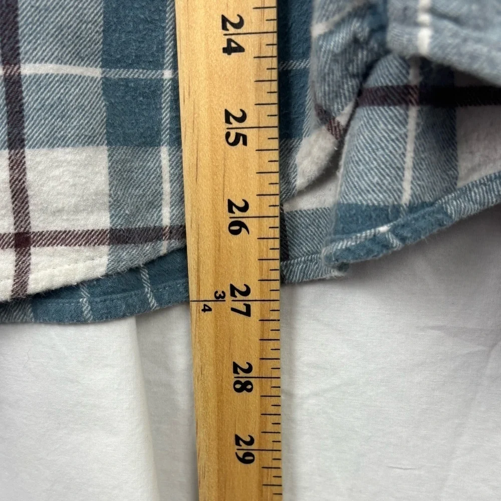 J Crew Mercantile Slim Fit Men’s Flannel Shirt Casual Fall Size Large Plaid - Picture 11 of 11